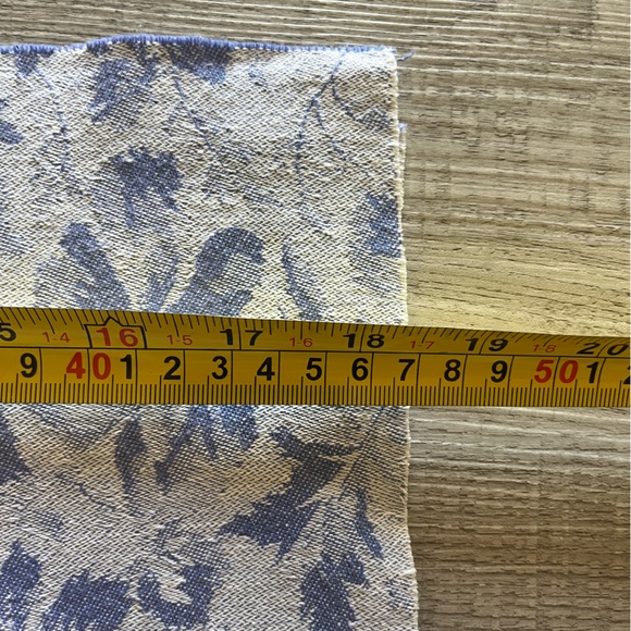 Blue Leaves Tablecloth And 9 Napkins  Fall Autumn Thanksgiving Linens 74x54 EC - Picture 13 of 16